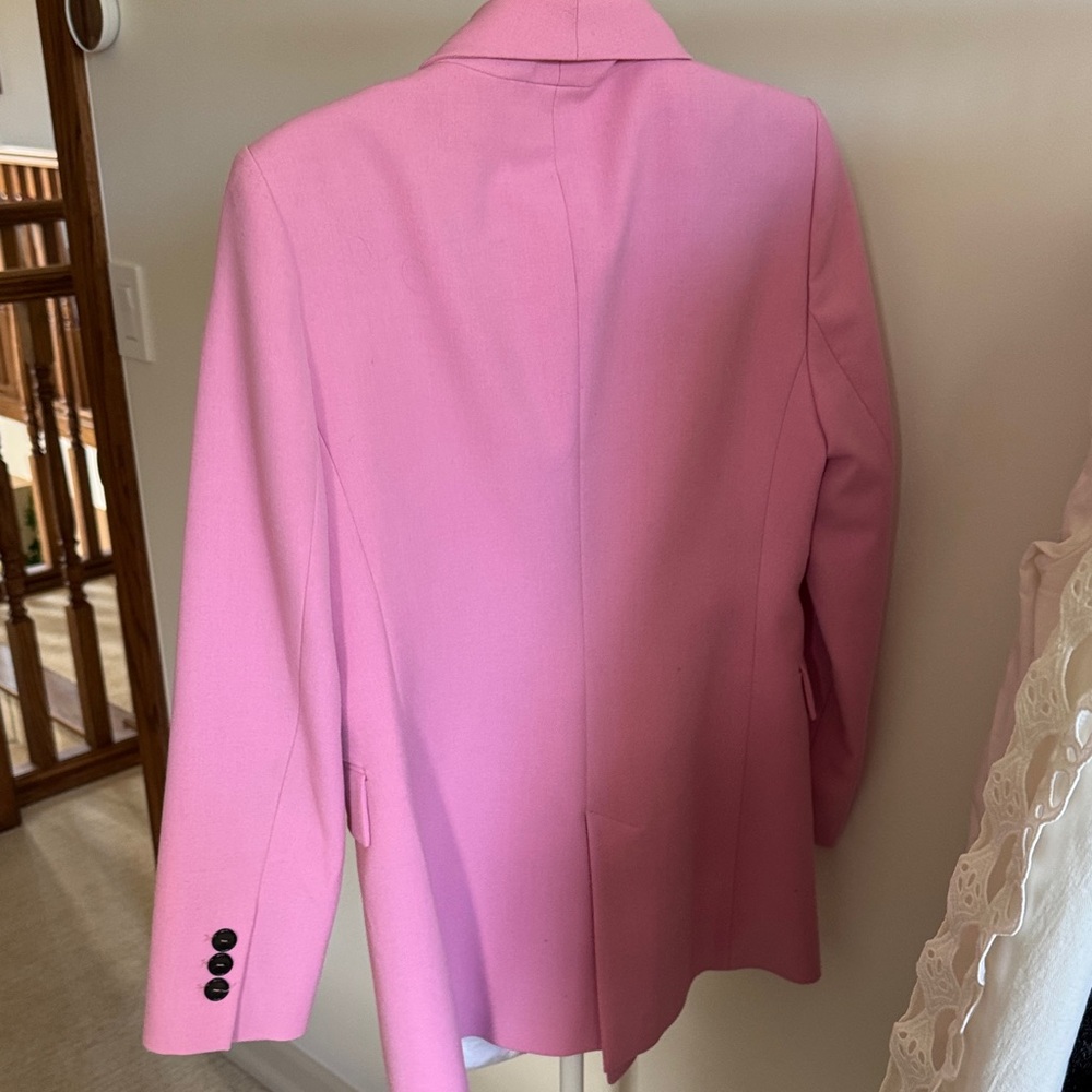 Zara Blush Double-Breasted Blazer - Picture 3 of 3